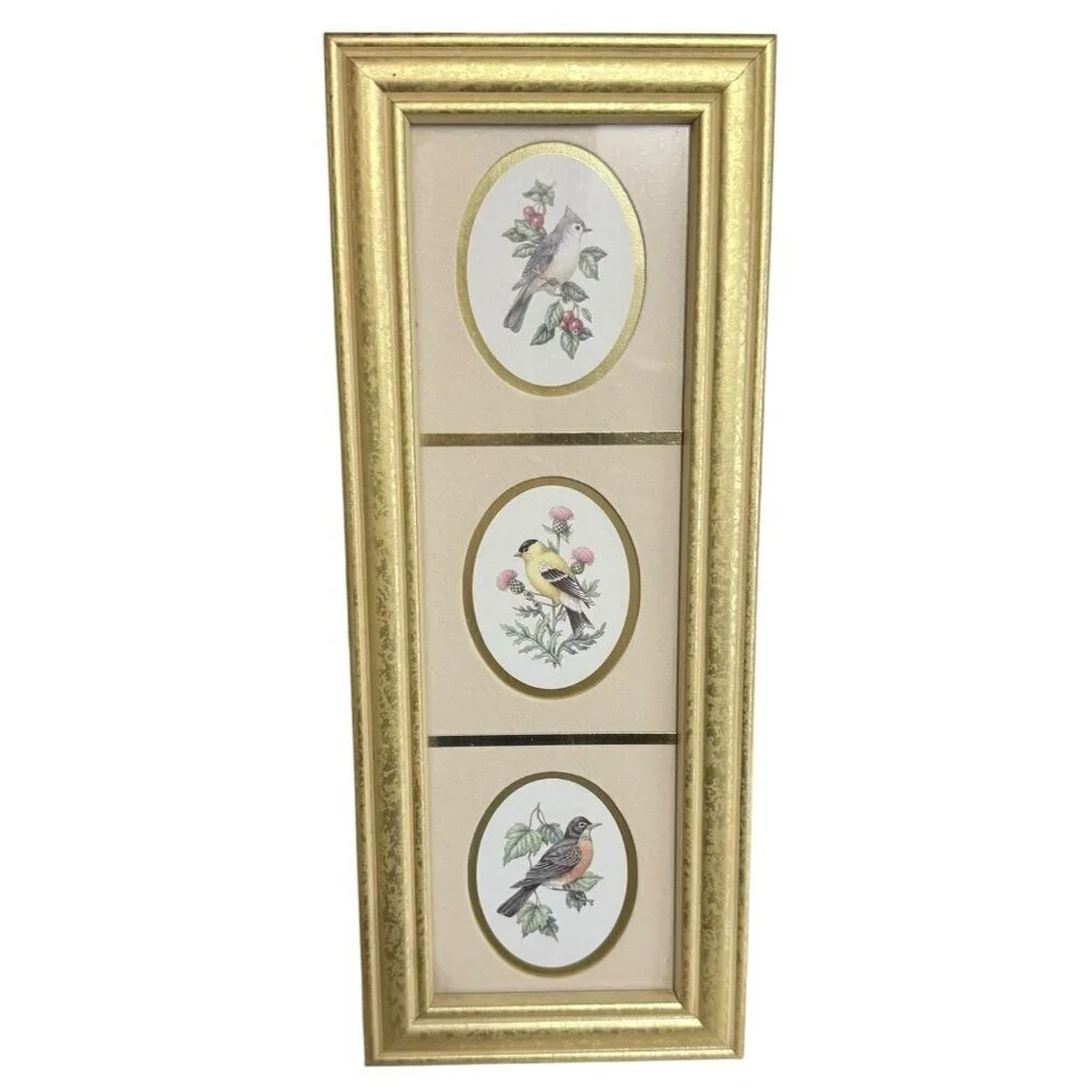 Heartfelt Collection Matted Bird Print Fold Frame 4
